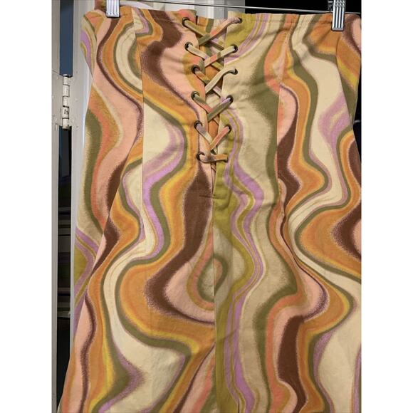 Wild Fable Women's Size Large Twill Tube Bodycon Dress Neutral Wave Boho Retro - Picture 2 of 14